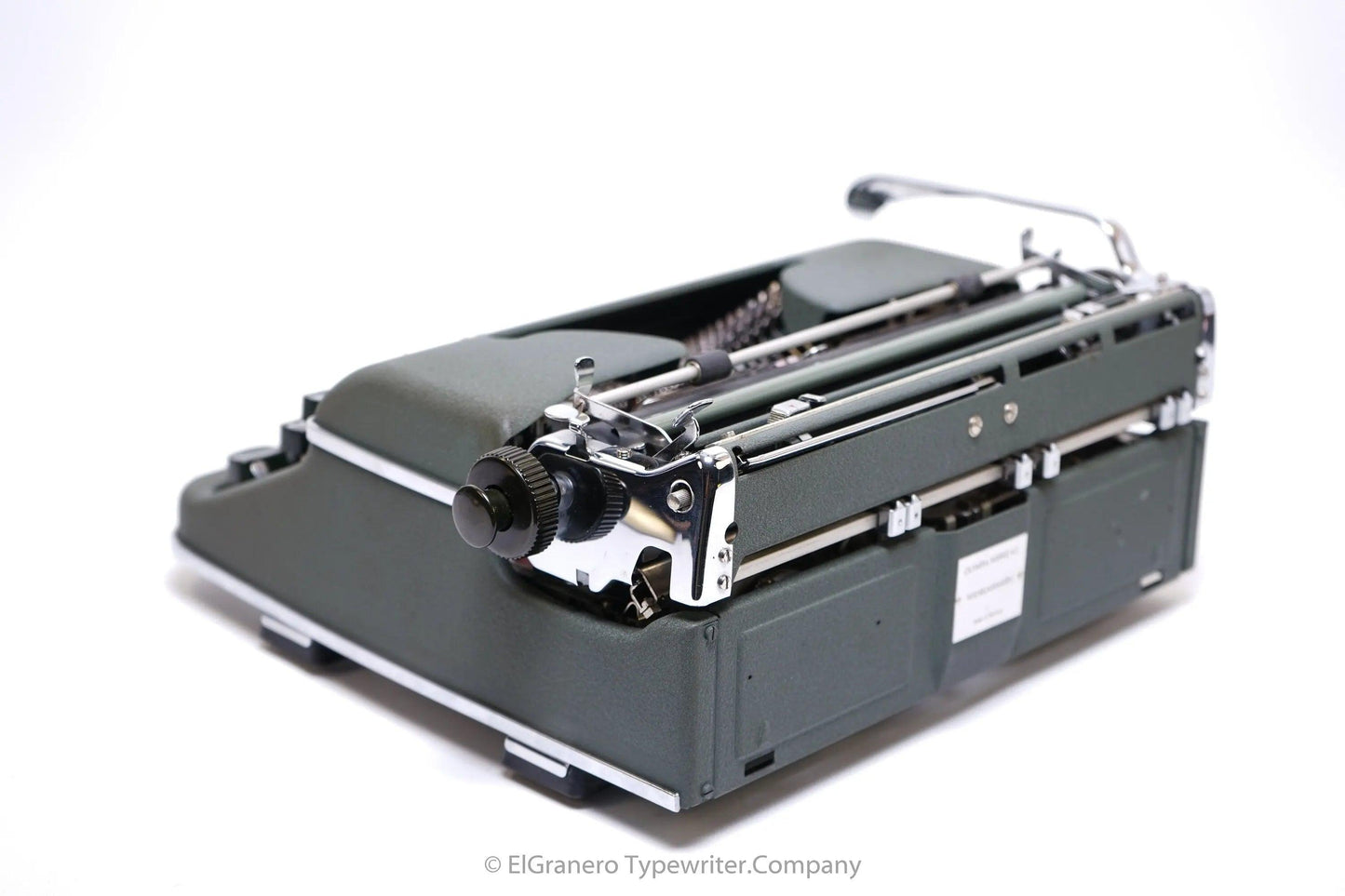 SOLD! Olympia SM3 Green, Vintage Manual Typewriter, Restored - ElGranero Typewriter.Company