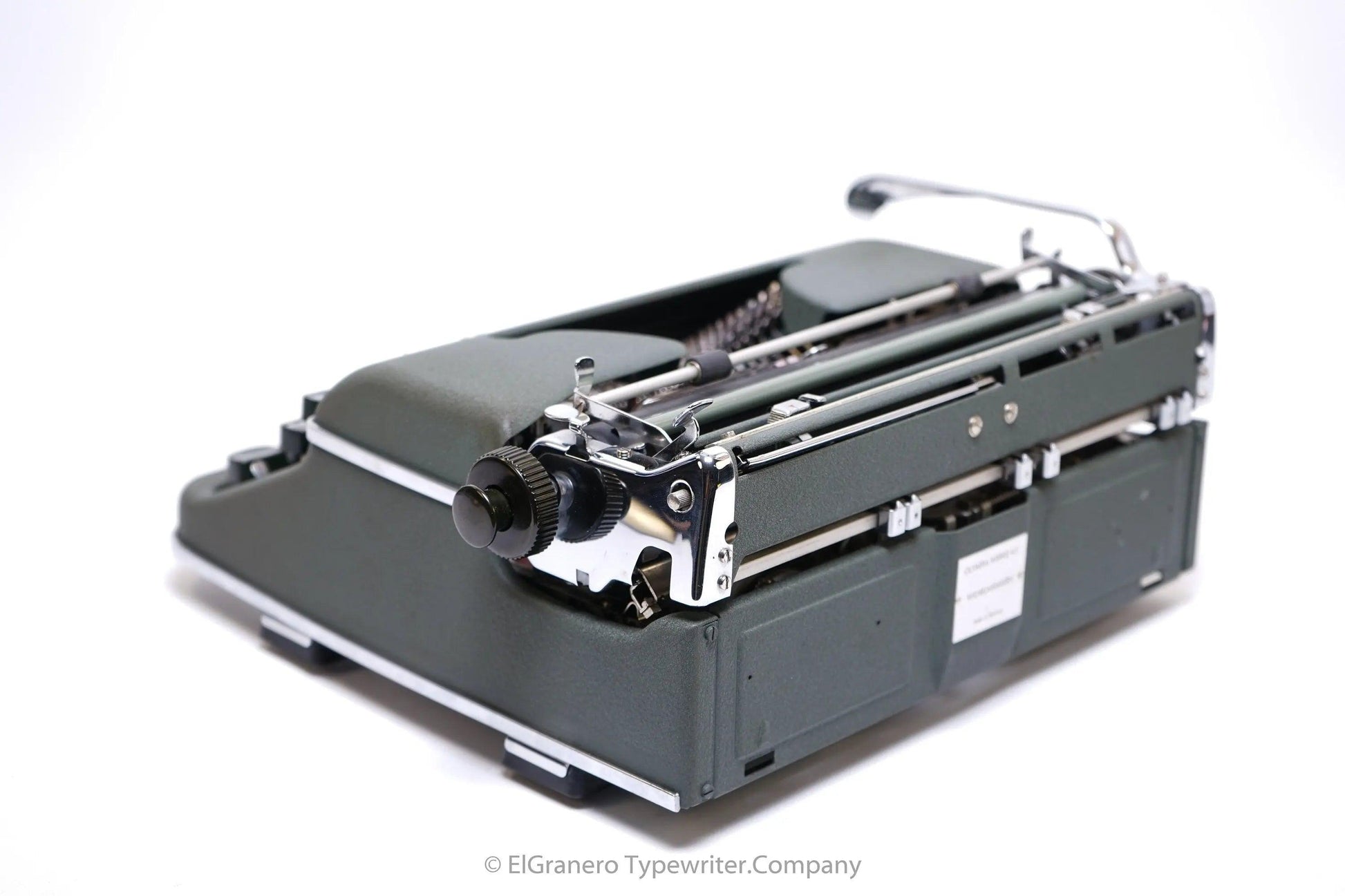 SOLD! Olympia SM3 Green, Vintage Manual Typewriter, Restored - ElGranero Typewriter.Company