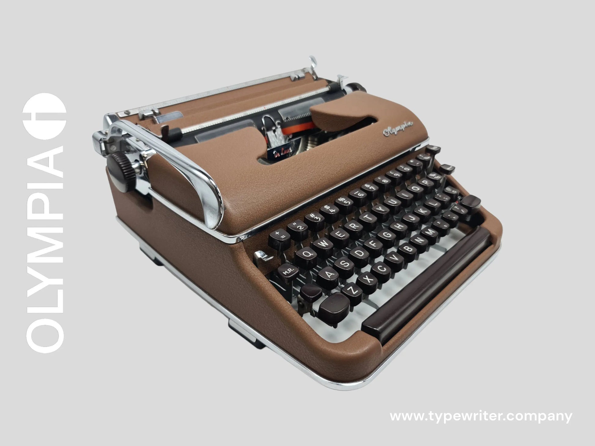 SOLD! Olympia SM2 Brown, Vintage Manual Typewriter, Restored - ElGranero Typewriter.Company