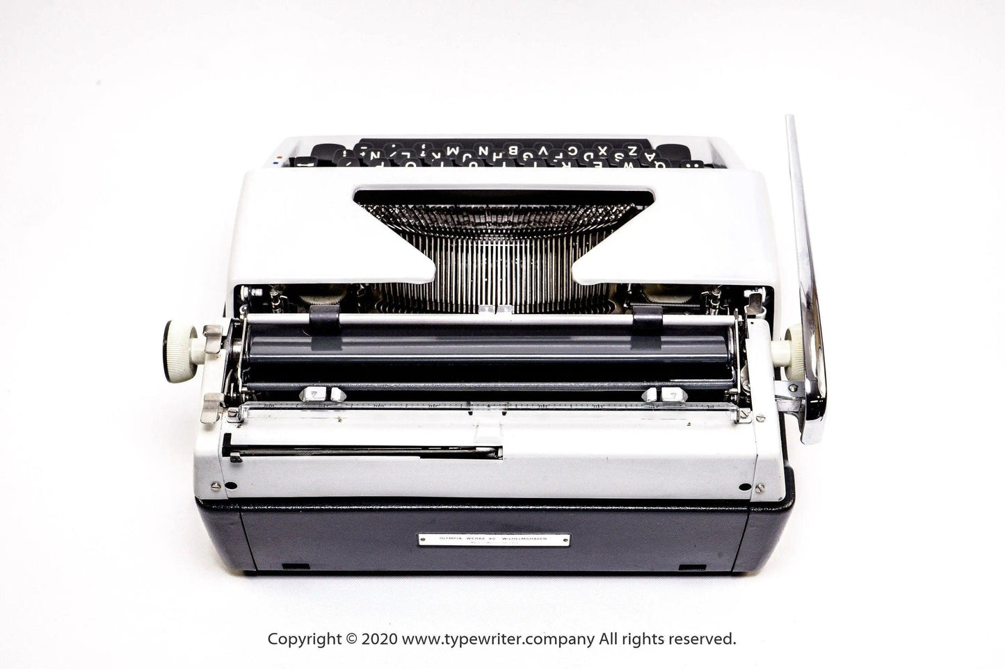 SOLD! Olympia SM White, Vintage Manual Typewriter, Restored - ElGranero Typewriter.Company