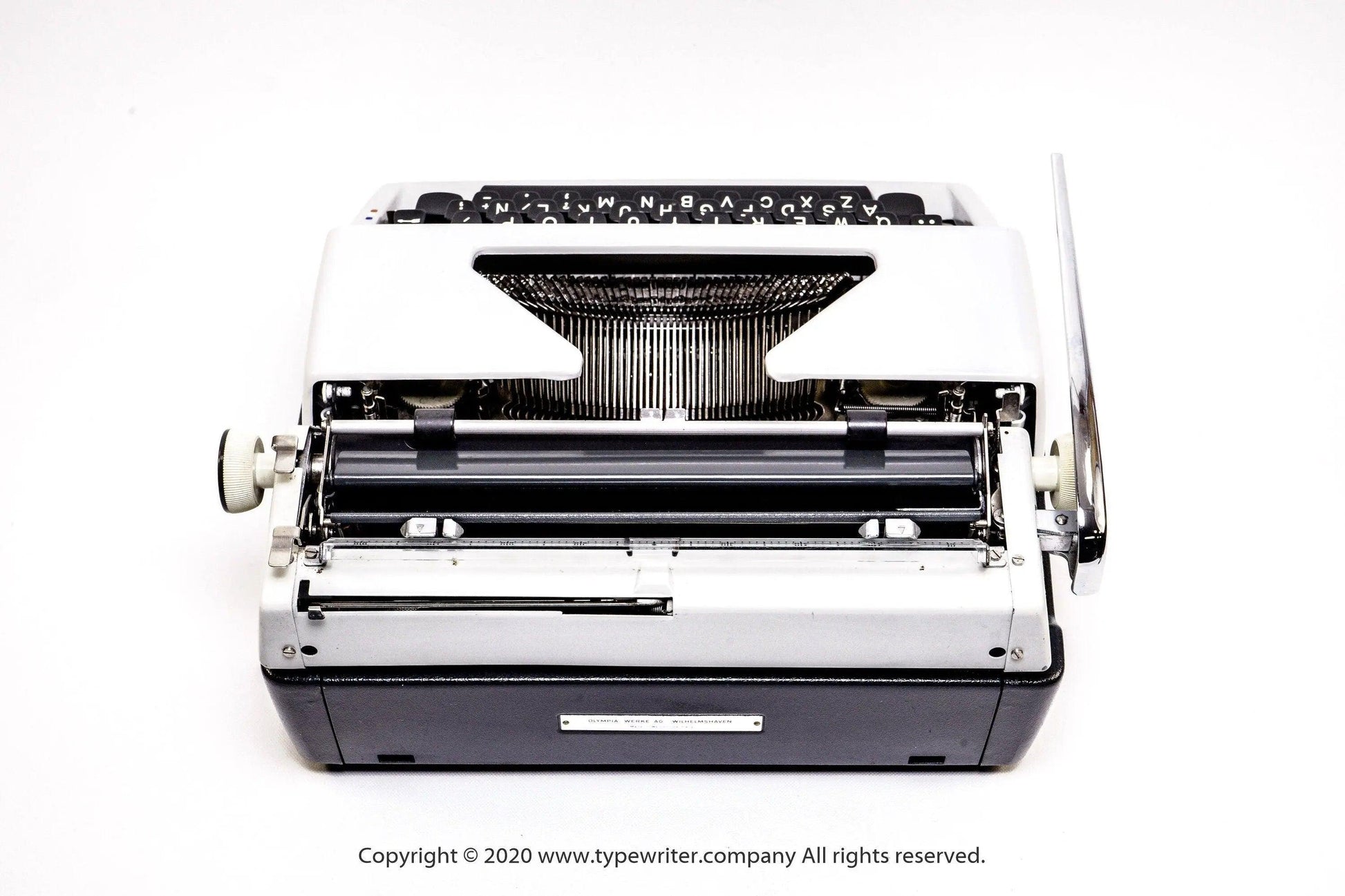 SOLD! Olympia SM White, Vintage Manual Typewriter, Restored - ElGranero Typewriter.Company