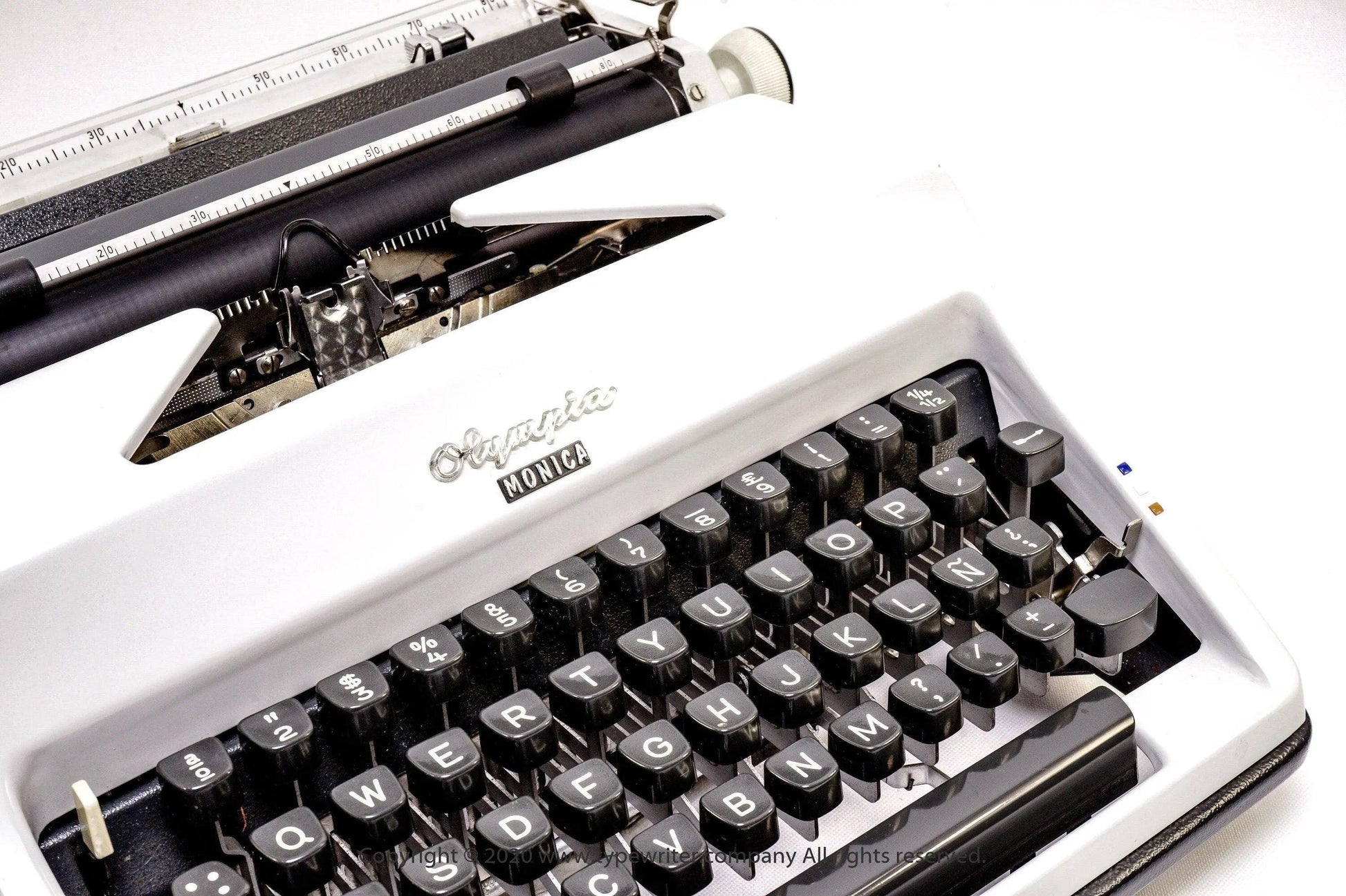 SOLD! Olympia SM White, Vintage Manual Typewriter, Restored - ElGranero Typewriter.Company