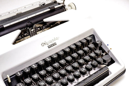 SOLD! Olympia SM White, Vintage Manual Typewriter, Restored - ElGranero Typewriter.Company