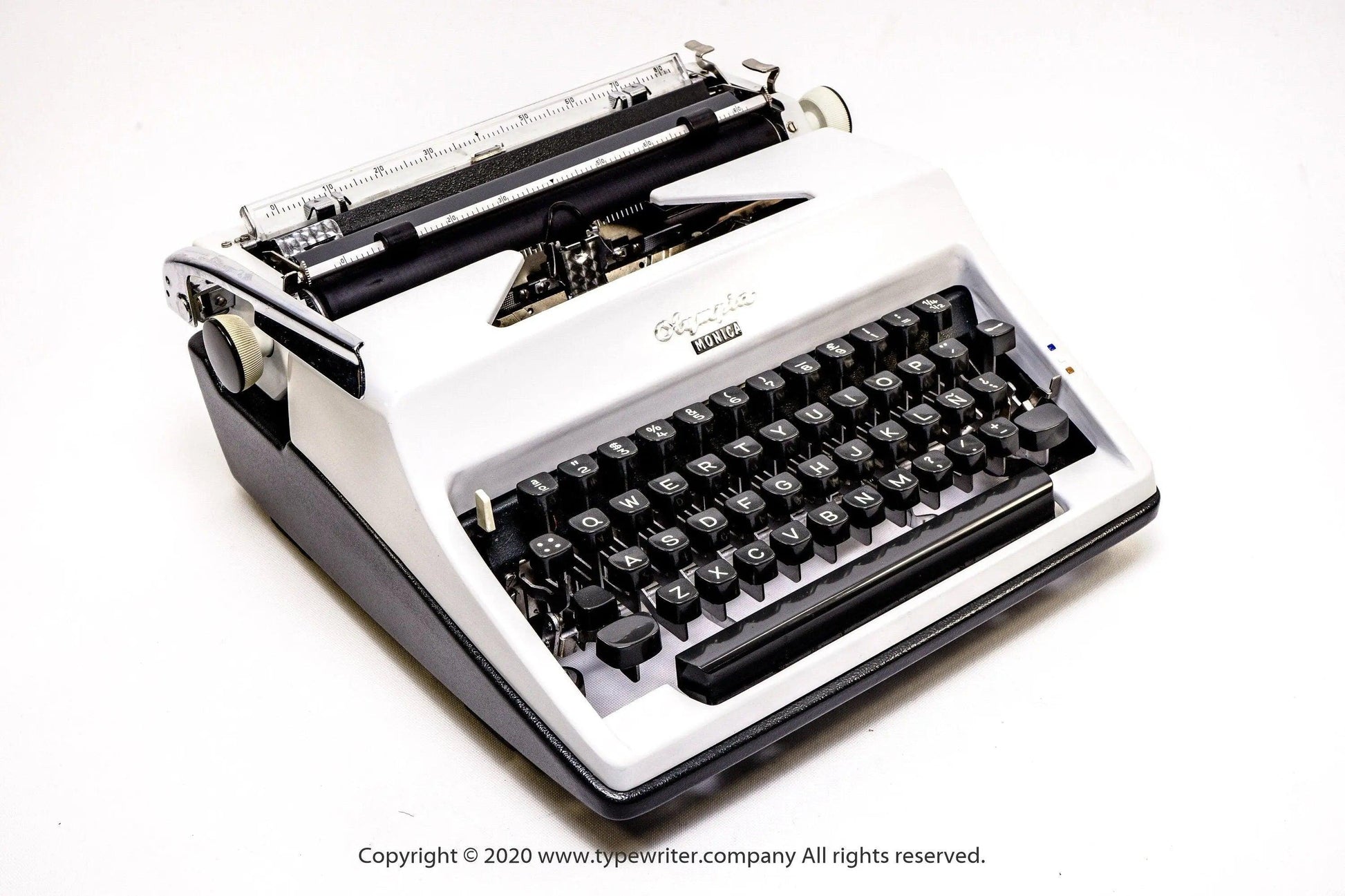 SOLD! Olympia SM White, Vintage Manual Typewriter, Restored - ElGranero Typewriter.Company