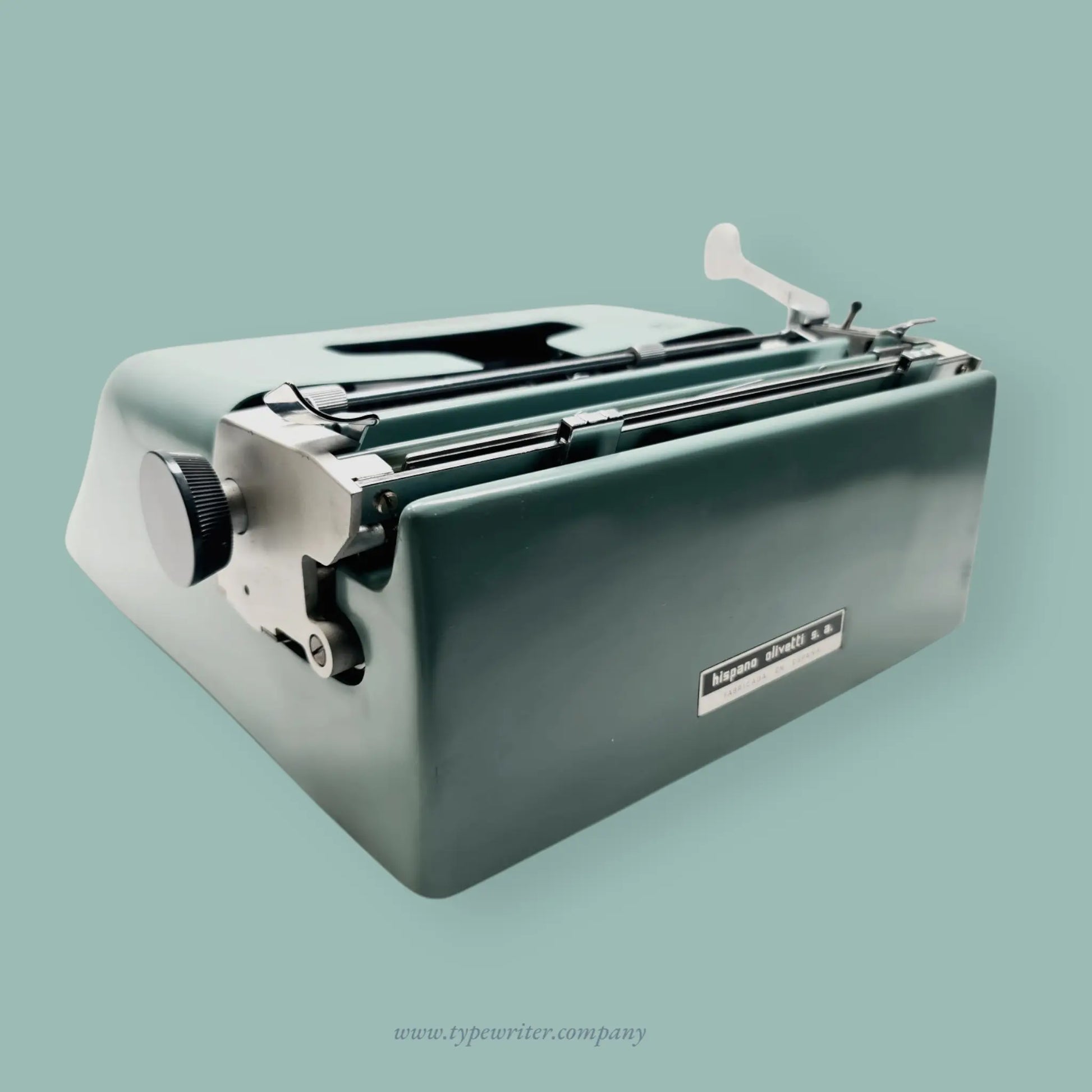 Pristine Olivetti Studio 44 Original Teal Vintage Typewriter, Refurbished - ElGranero Typewriter.Company