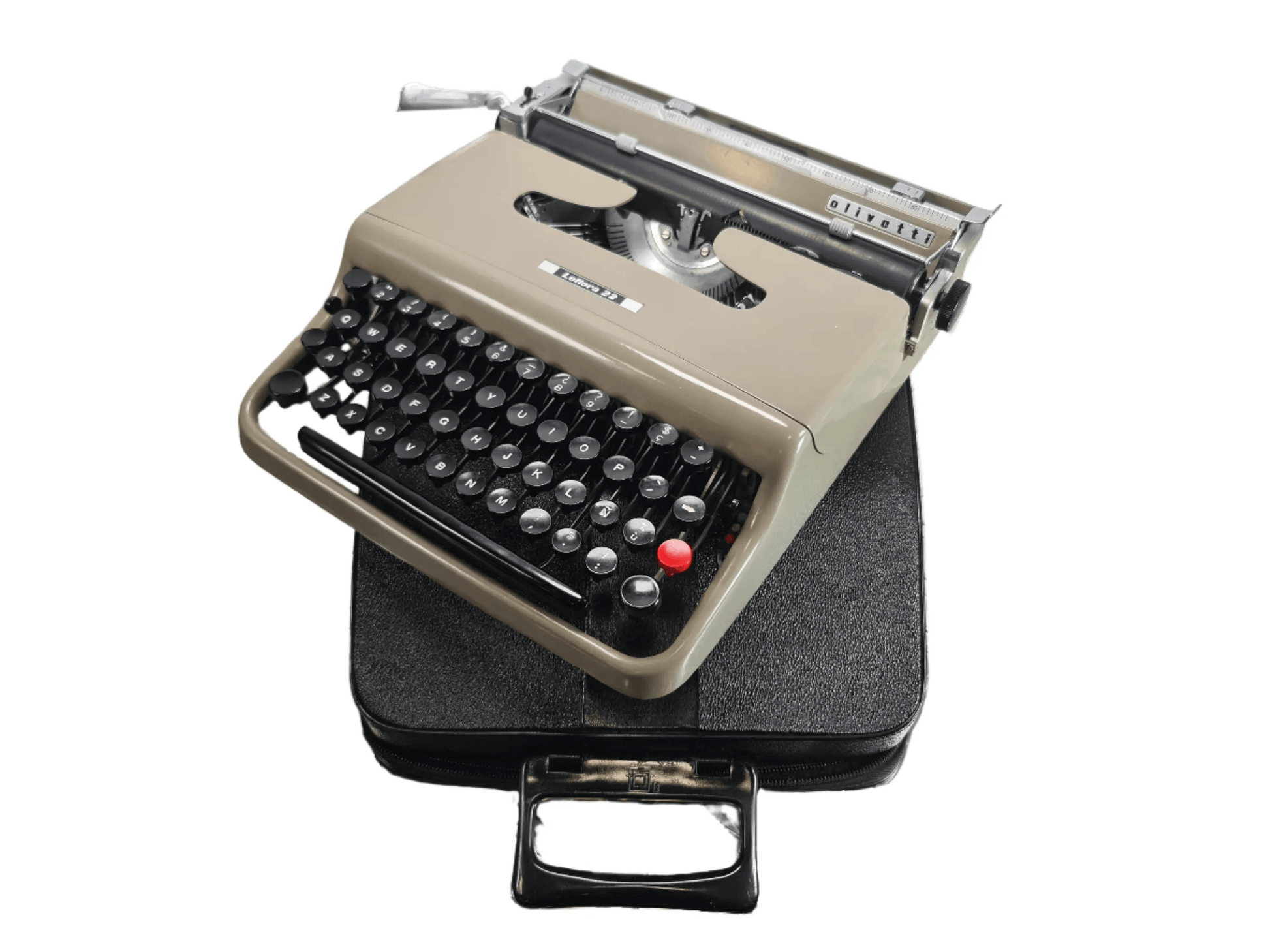 SOLD! Olivetti Lettera 22 Manual Vintage Typewriter, Portable, Serviced - ElGranero Typewriter.Company