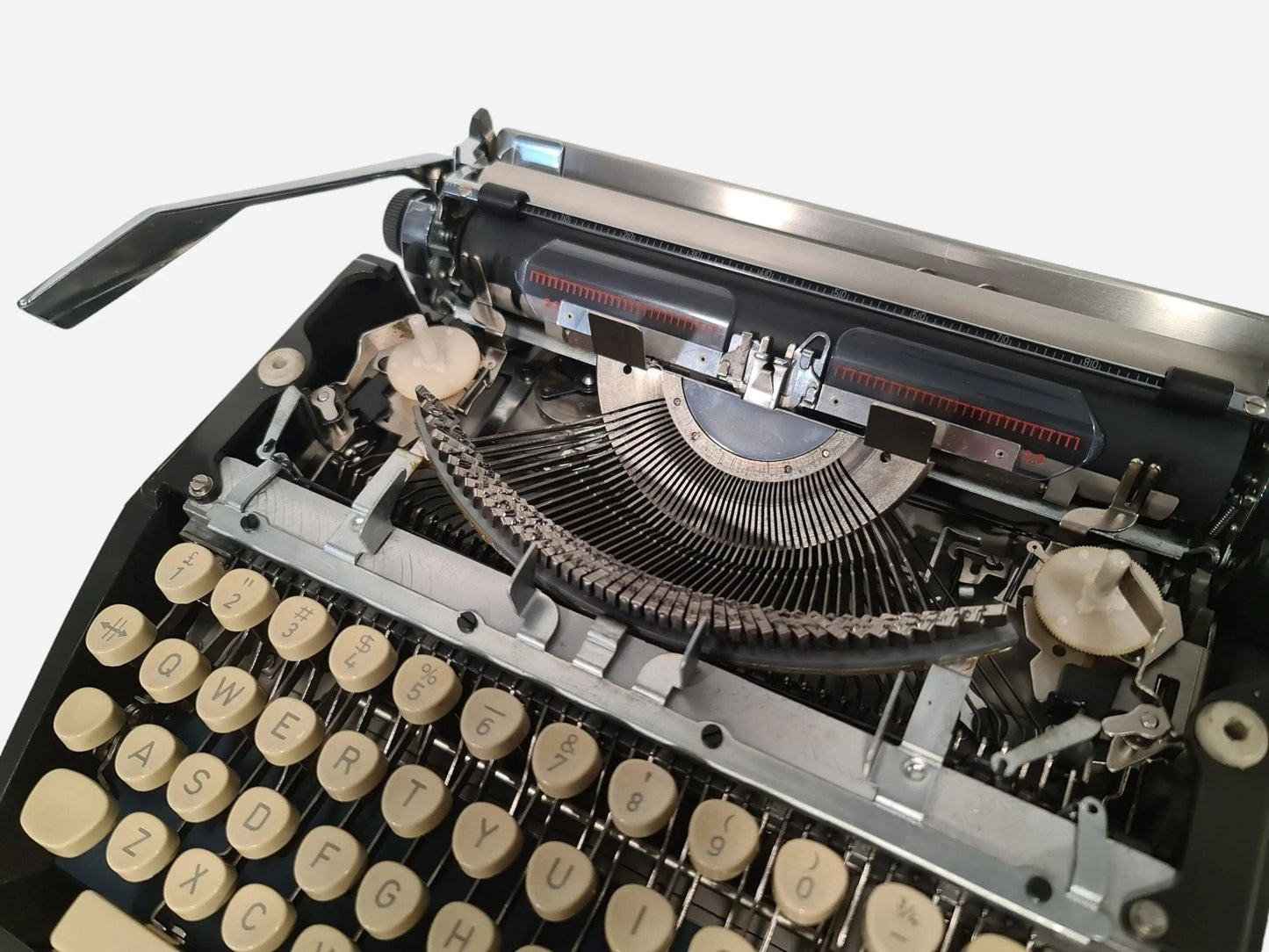 SOLD! Tippa S, Cursive Font, Black Manual Vintage Typewriter, Serviced - ElGranero Typewriter.Company
