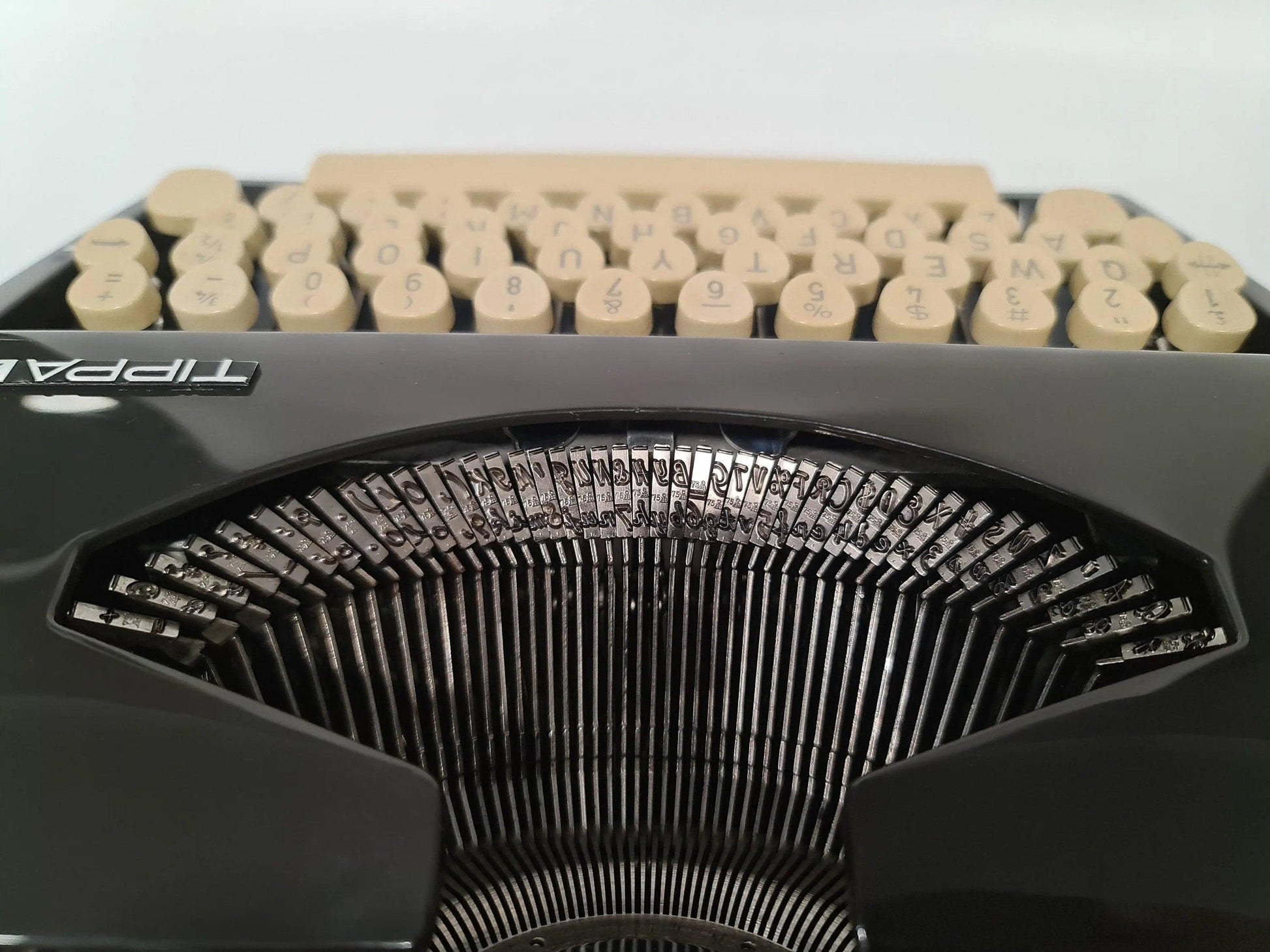 SOLD! Tippa S, Cursive Font, Black Manual Vintage Typewriter, Serviced - ElGranero Typewriter.Company