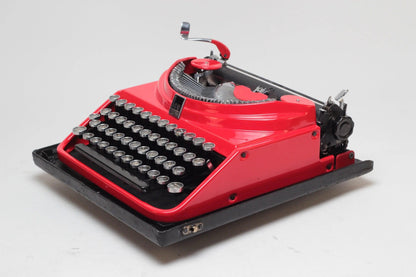 Olivetti Ico MP1 Red Vintage Manual Typewriter, Refurbished - ElGranero Typewriter.Company