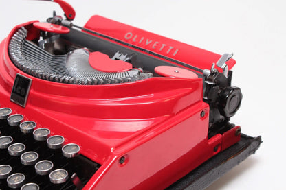 Olivetti Ico MP1 Red Vintage Manual Typewriter, Refurbished - ElGranero Typewriter.Company