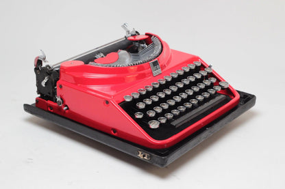 Olivetti Ico MP1 Red Vintage Manual Typewriter, Refurbished - ElGranero Typewriter.Company