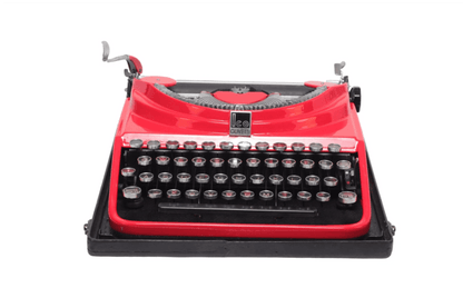 Olivetti Ico MP1 Red Vintage Manual Typewriter, Refurbished - ElGranero Typewriter.Company