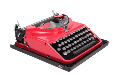 Olivetti Ico MP1 Red Vintage Manual Typewriter, Refurbished - ElGranero Typewriter.Company