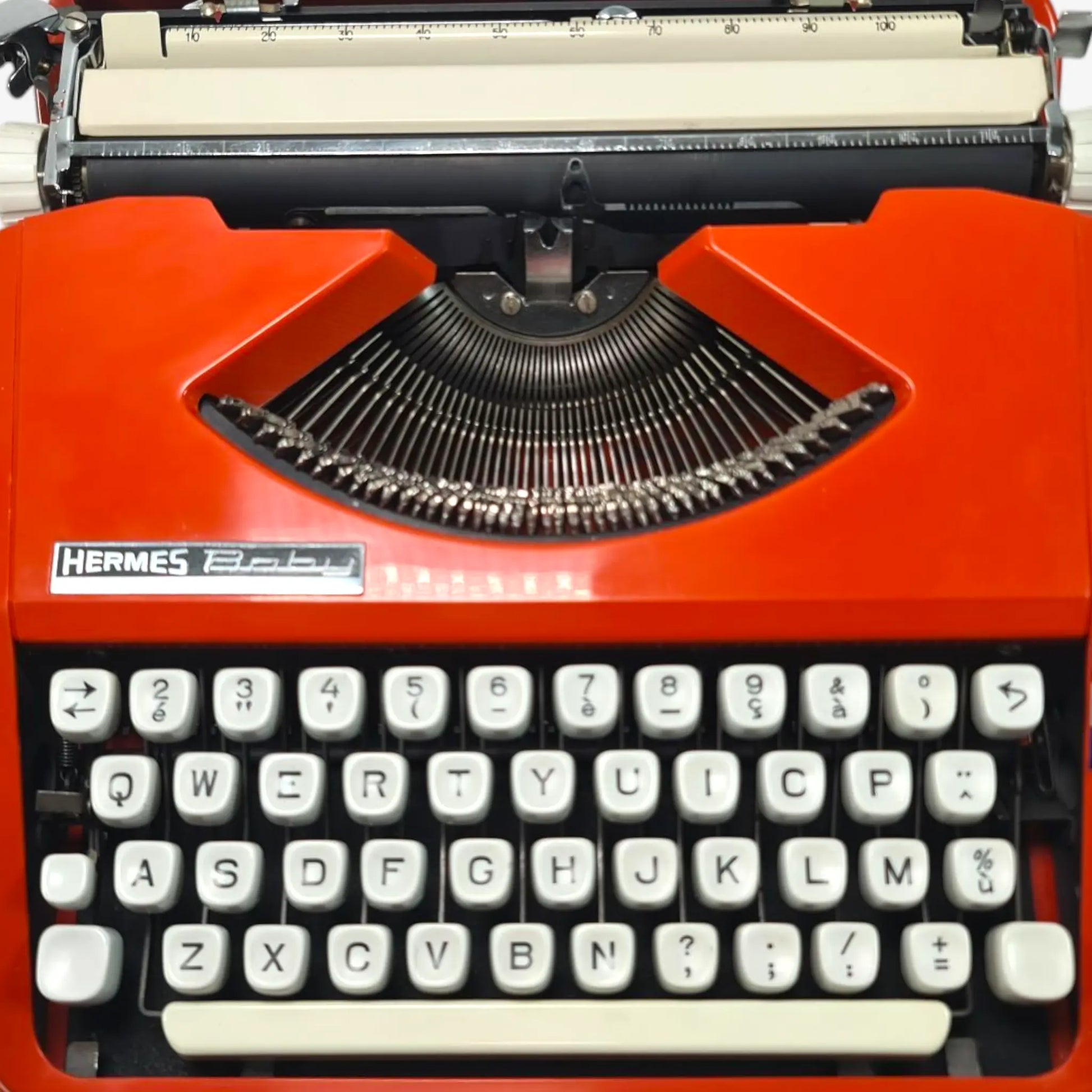 Rare Cursive font! Hermes Baby Orange, Vintage Manual Typewriter, Restored El Granero Typewriter.Company
