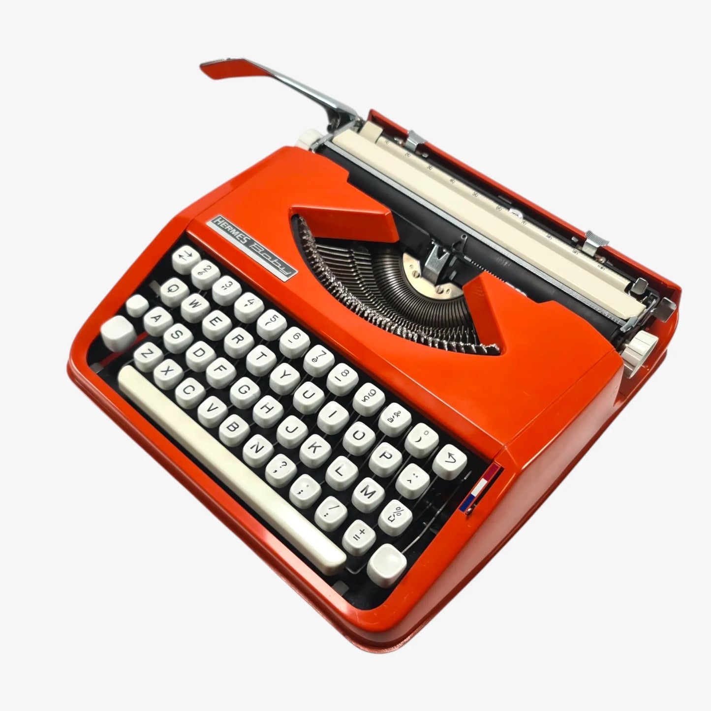 Rare Cursive font! Hermes Baby Orange, Vintage Manual Typewriter, Restored El Granero Typewriter.Company