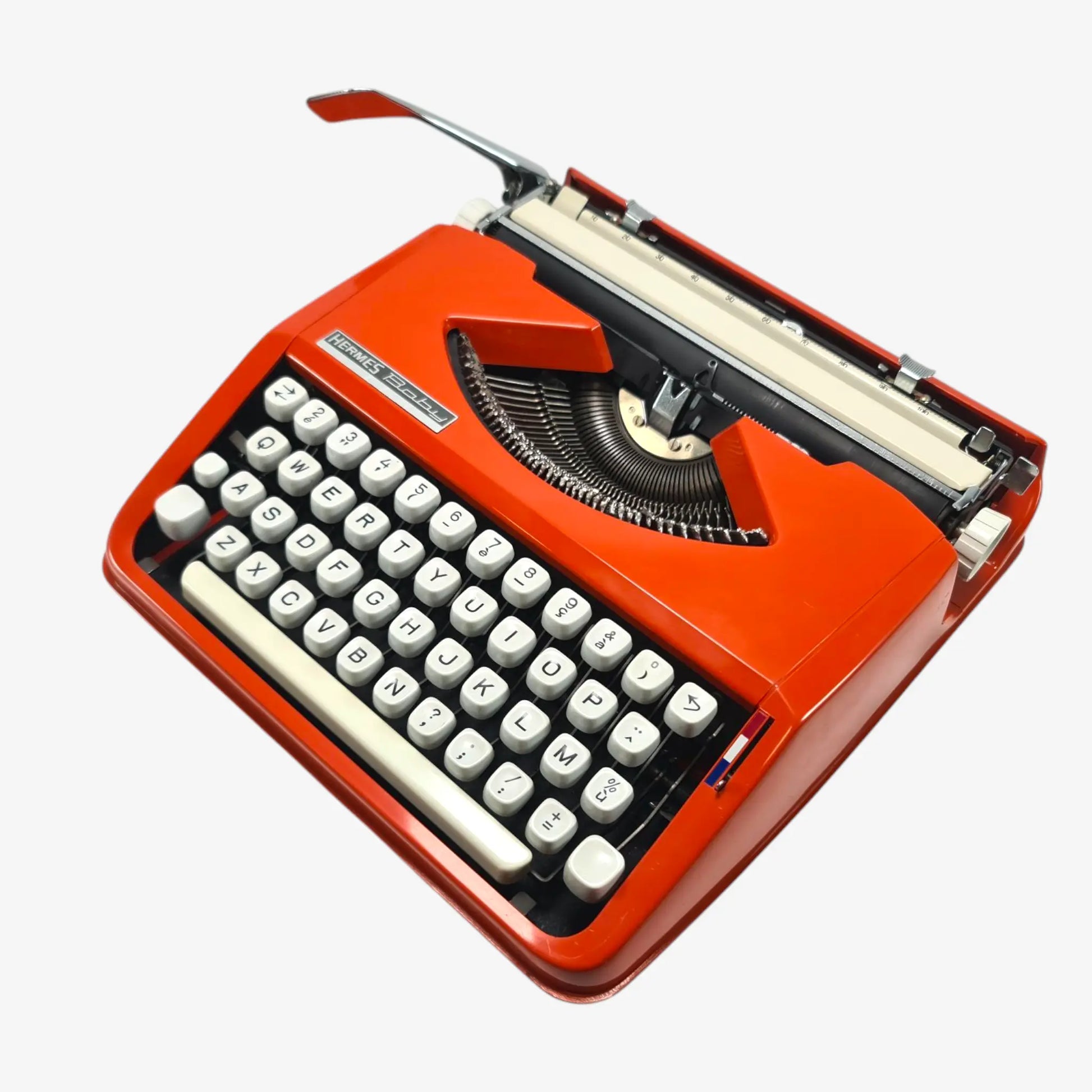Rare Cursive font! Hermes Baby Orange, Vintage Manual Typewriter, Restored El Granero Typewriter.Company