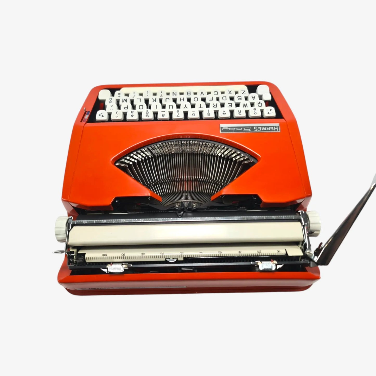 Rare Cursive font! Hermes Baby Orange, Vintage Manual Typewriter, Restored El Granero Typewriter.Company