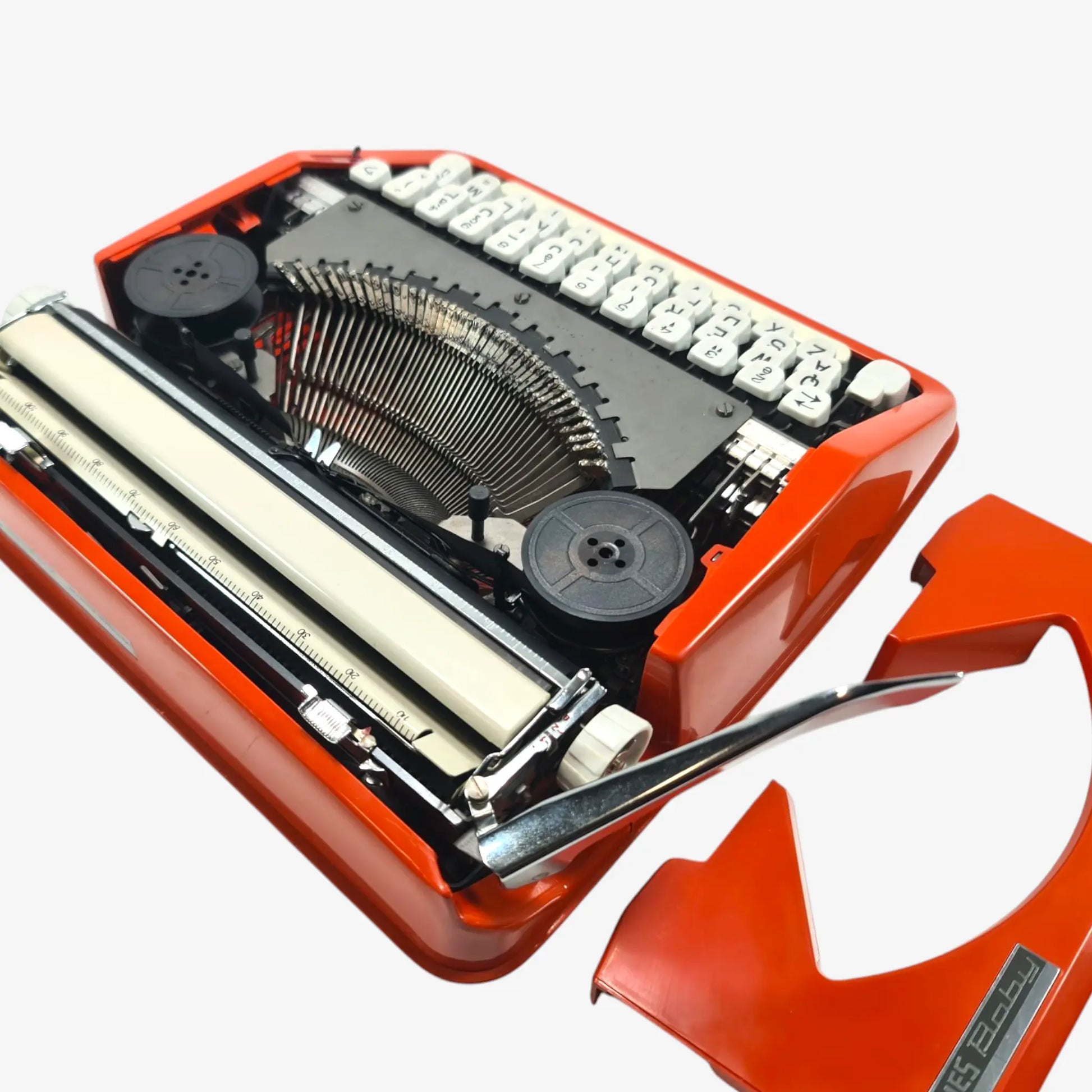Rare Cursive font! Hermes Baby Orange, Vintage Manual Typewriter, Restored El Granero Typewriter.Company