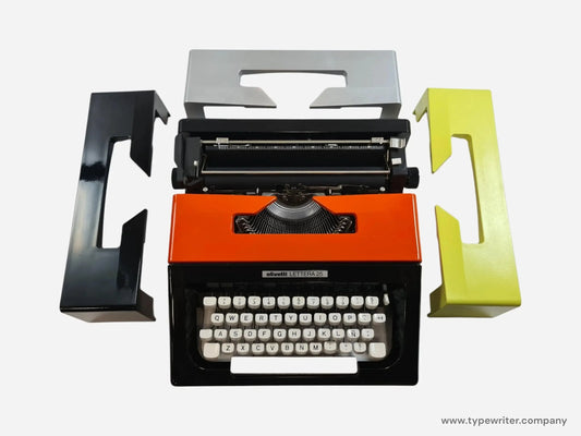Olivetti Lettera 25 Custom Color, Vintage Manual Typewriter, Restored - ElGranero Typewriter.Company