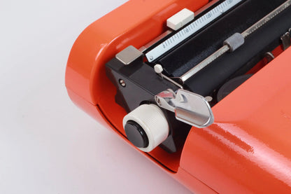 Olivetti Lettera 35 Orange Typewriter, Vintage, Mint Condition, Refurbished - ElGranero Typewriter.Company
