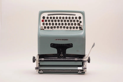 Olivetti Studio 44 Original Blue Vintage Manual Typewriter, Refurbished - ElGranero Typewriter.Company
