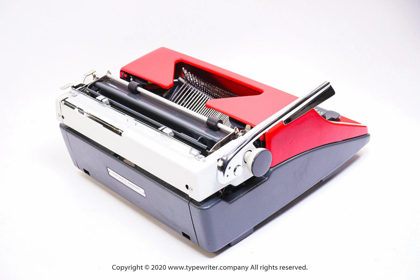 SALE! - Olympia SM Monica Red Typewriter, Vintage, Mint Condition, Professionally Serviced - ElGranero Typewriter.Company