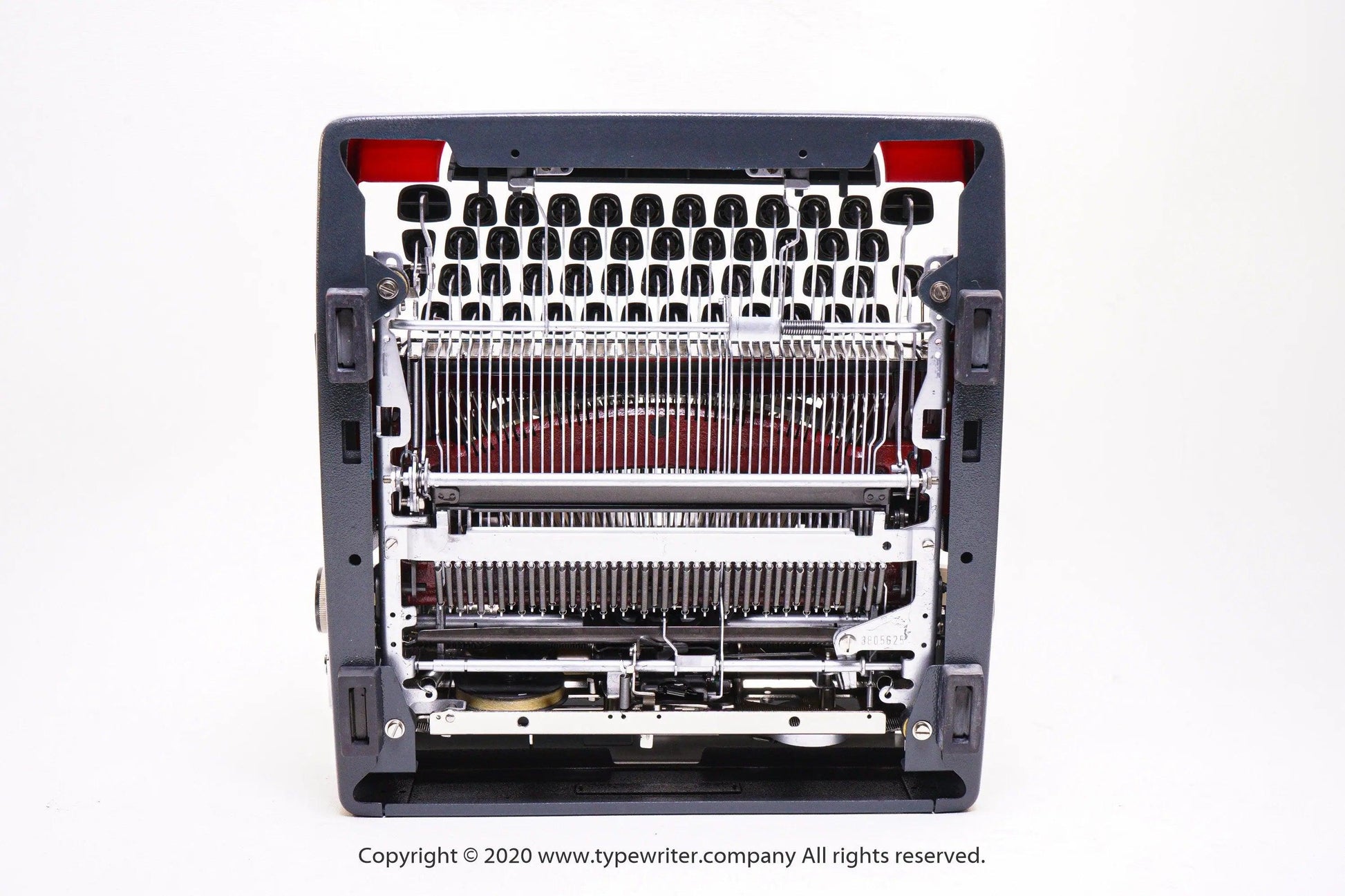 SALE! - Olympia SM Monica Red Typewriter, Vintage, Mint Condition, Professionally Serviced - ElGranero Typewriter.Company