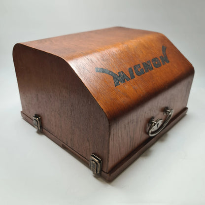 SOLD! Mignon Typewriter Nº4 Index Antique, Refurbished, with Case - ElGranero Typewriter.Company