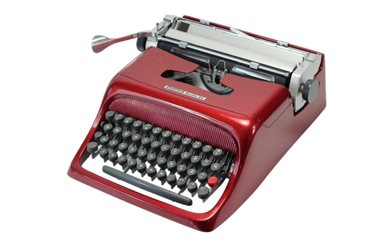 Olivetti Studio 44 Burgundy Vintage Typewriter, Serviced
