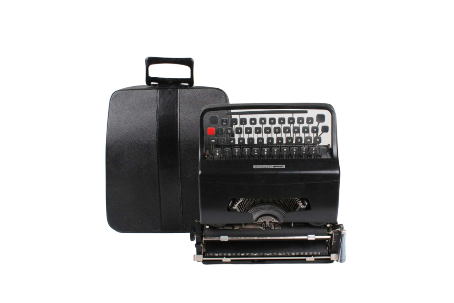 Olivetti Lettera 32 Matte Black Vintage, Manual Typewriter, Serviced