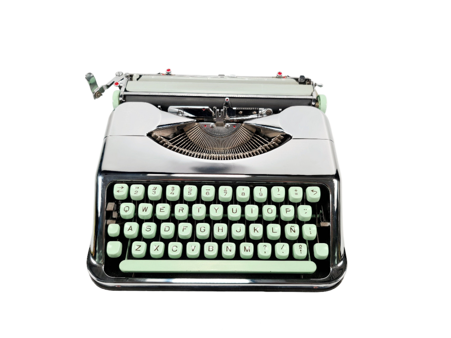 Limited Edition Hermes Baby Chrome Plated Typewriter Serviced, no case