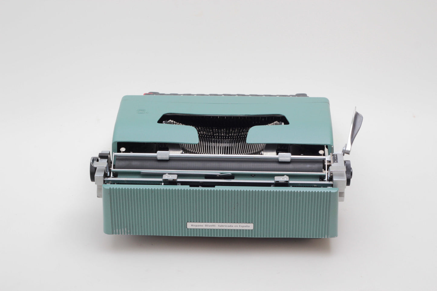 Olivetti Lettera 32 Original Green Vintage Manual Typewriter Serviced