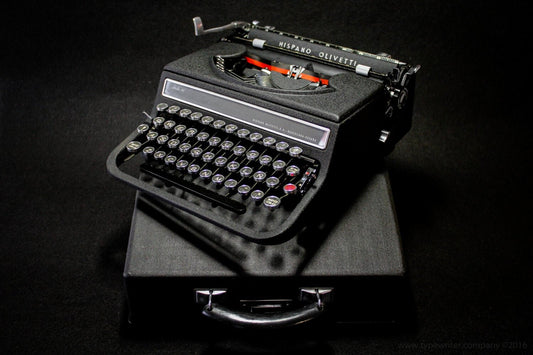 SALE! - Olivetti Studio 46 (42) Black Typewriter, Vintage, Mint Condition, Professionally Serviced
