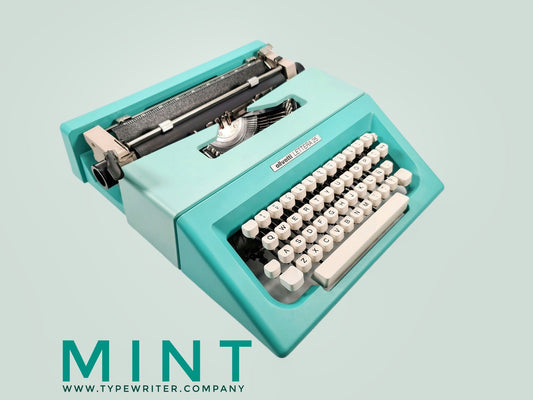 SALE! - Olivetti Lettera 25 Mint Green Typewriter, Vintage, Professionally Serviced