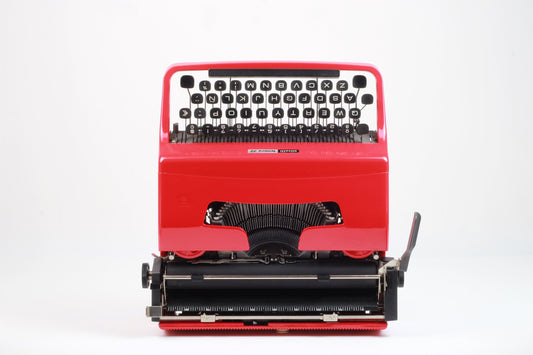 SALE! - Limited Edition Olivetti Lettera 32 Red Typewriter, Vintage, Mint Condition, Professionally Serviced