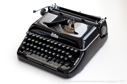 SALE! - Limited Edition Erika Model 10 Black Typewriter, Vintage, Mint Condition, Professionally Serviced